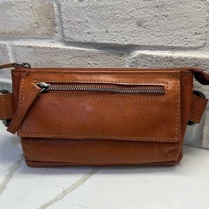 All leather spikes and sparrow belt bag